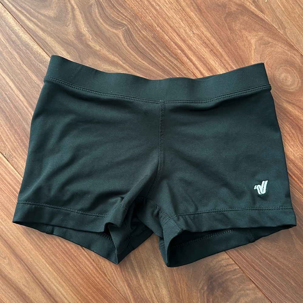 varsity black shorts